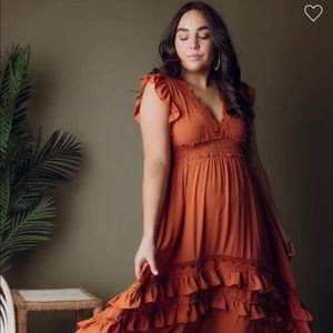 Baltic Born XL NWT Jasmine Ruffle Maxi Dress